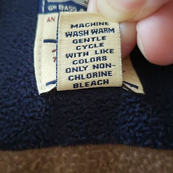 Very Nice GH Bass Heritage Collection Quarter Zip Fleece Pullover Jacket Sz M - Picture 3 of 5